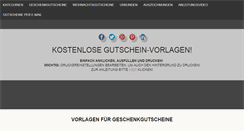 Desktop Screenshot of gutschein-vorlage.info